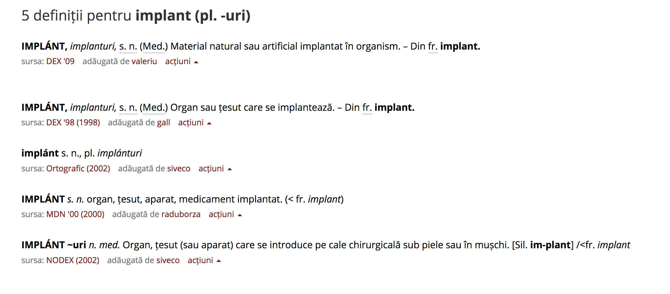 implante vs implanturi dentare